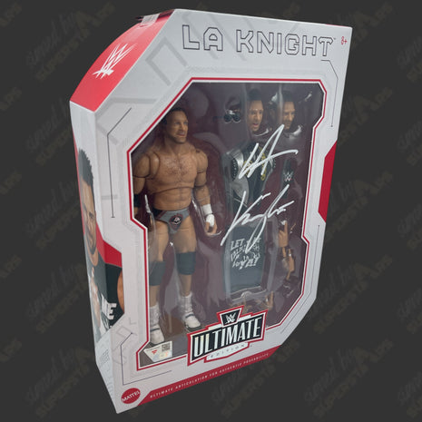 LA Knight signed WWE Ultimate Edition Action Figure (w/ Fanatics + Protector)