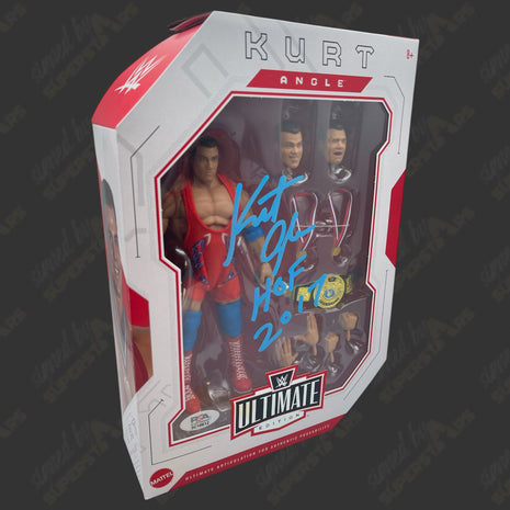 Kurt Angle signed WWE Ultimate Edition Action Figure (w/ PSA + Protector)