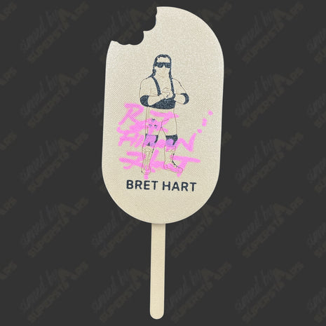 Bret Hart signed 3D Ice Cream Bar
