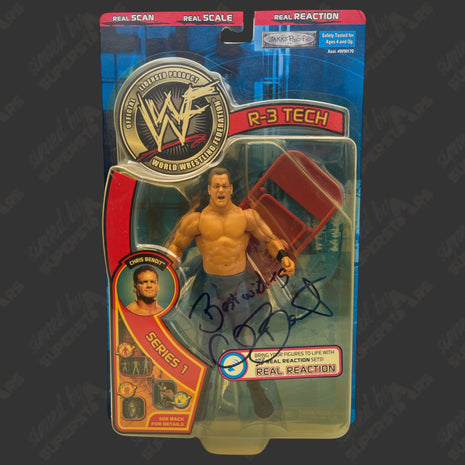 Chris Benoit signed WWF R-3 Tech Series 1 Action Figure