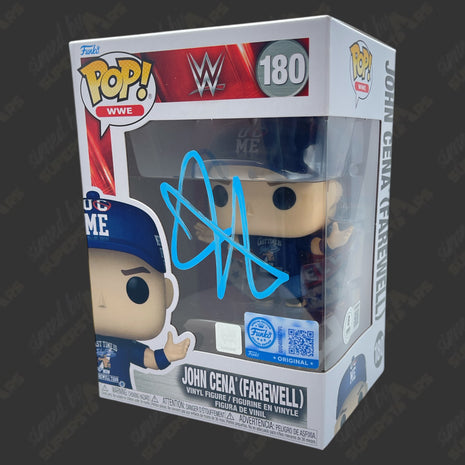 John Cena signed WWE Funko POP Figure #180 (w/ Beckett)