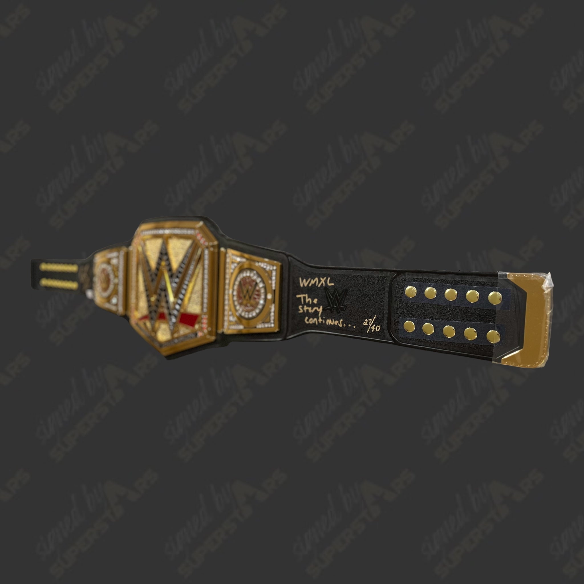 Cody Rhodes signed WWE Championship Belt with Limited Edition WMXL Ins ...
