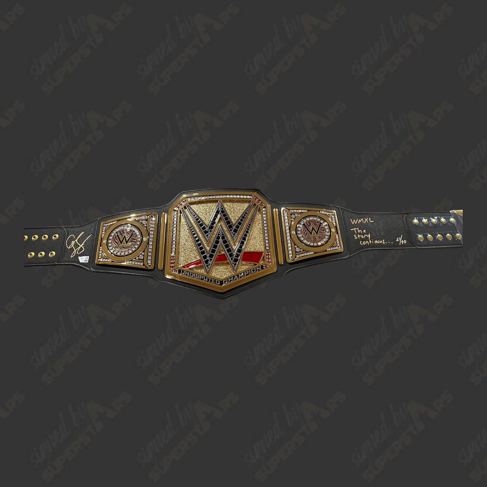 Cody Rhodes signed WWE Championship Belt with Limited Edition WMXL Ins ...