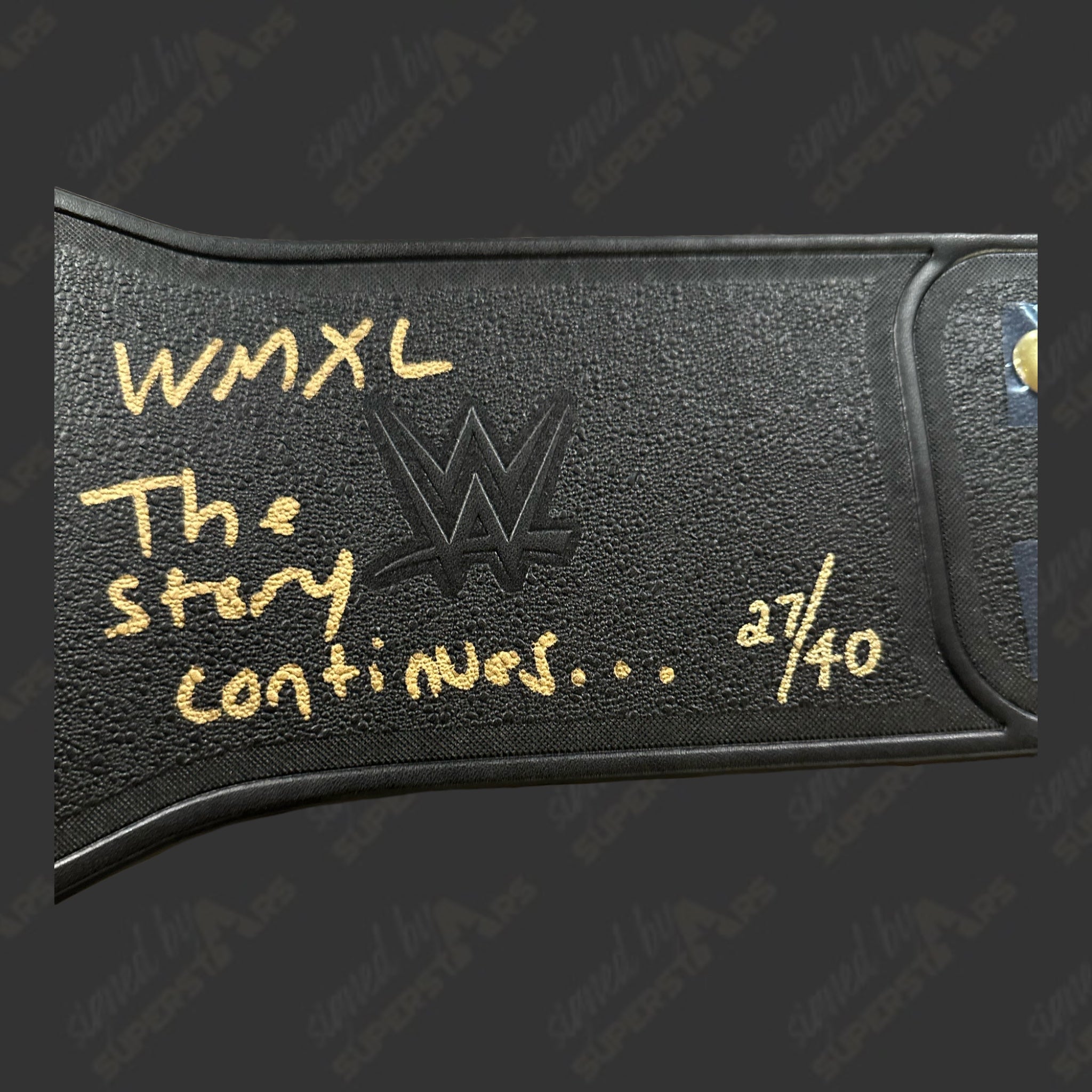 Cody Rhodes signed WWE Championship Belt with Limited Edition WMXL Ins ...