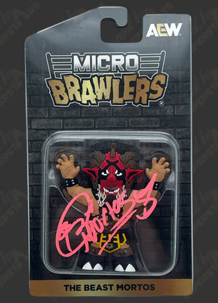 The Beast Mortos signed AEW Micro Brawlers Figure