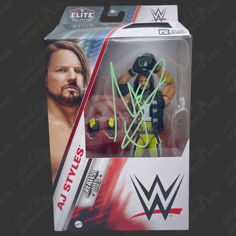 AJ Styles signed WWE Elite Greatest Hits Action Figure