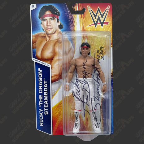 Ricky Steamboat signed WWE Superstars #5 Action Figure (w/ Beckett + Protector)