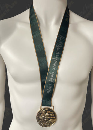 Kurt Angle signed Replica 1996 Olympics Gold Medal (w/ Beckett)