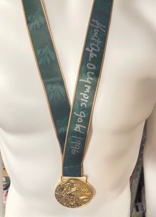 Kurt Angle signed Replica 1996 Olympics Gold Medal (w/ Beckett)