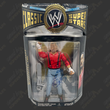 Chainsaw Charlie / Terry Funk signed WWE Jakks Classic Superstars Action Figure