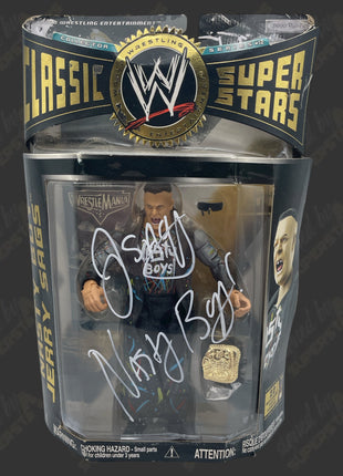 Jerry Saggs signed WWE Jakks Classic Superstars Action Figure (Damaged)