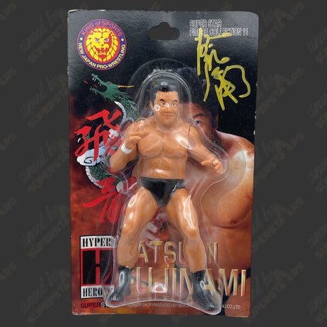 Tatsumi Fujinami signed NJPW Hyper Heroes Action Figure