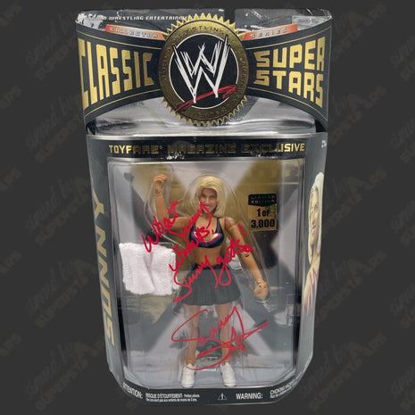 Sunny signed WWE Jakks Classic Superstars Toyfare Magazine Exclusive Action Figure LE 1 of 3000