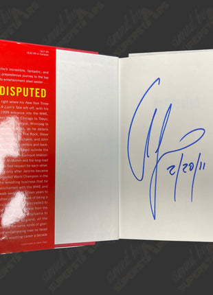 Chris Jericho signed Undisputed Book (2/20/11)