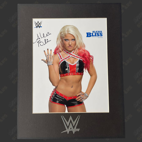 Alexa Bliss signed 8x10 Matted Photo (Blue)