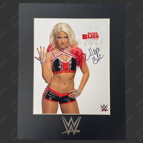 Alexa Bliss signed 8x10 Matted Photo (Red)