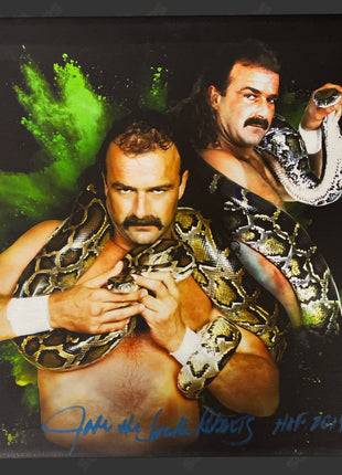 Jake Roberts signed Printed Canvas