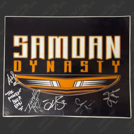 Samoan Dynasty multi-signed 16x20 Photo
