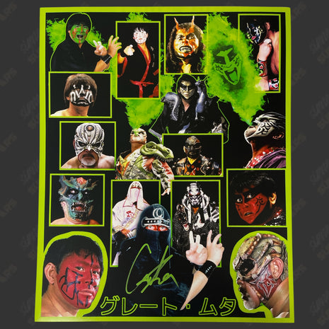 Great Muta signed 16x20 Photo