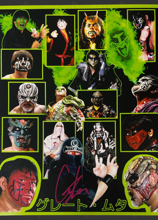 Great Muta signed 16x20 Photo