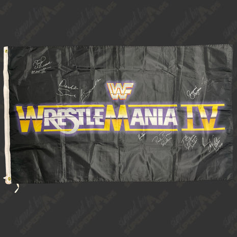 WrestleMania multi-signed Replica Flag