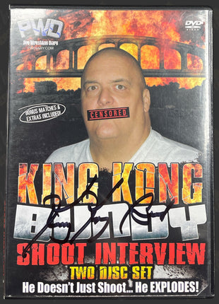 King Kong Bundy signed PWD Shoot Interview DVD