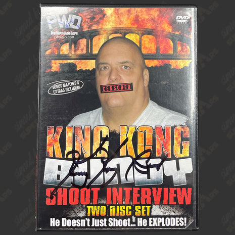 King Kong Bundy signed PWD Shoot Interview DVD