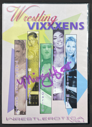 Missy Hyatt signed Wrestling Vixxxens WrestleErotica Vol. 1 DVD (Adults 18+ only)