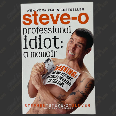 Steve-O signed Professional Idiot Memoir Book
