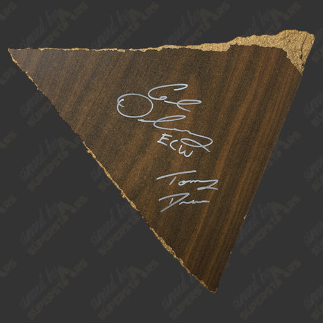 Tommy Dreamer & Colin Delaney dual signed Piece of Table Wood
