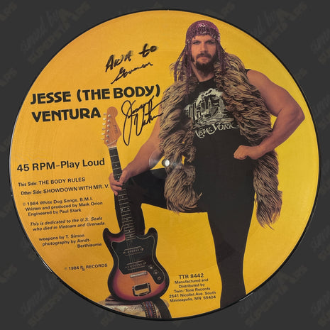 Jesse Ventura signed Vinyl Record