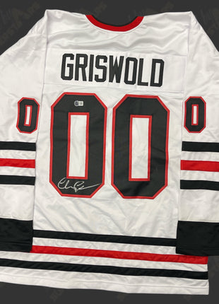 Chevy Chase signed Griswold Hockey Jersey (w/ Beckett)