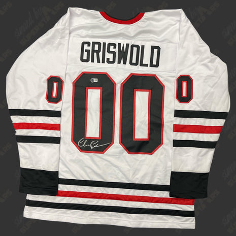 Chevy Chase signed Griswold Hockey Jersey (w/ Beckett)