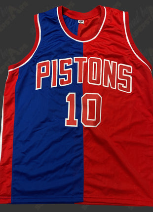 Dennis Rodman signed Pistons Basketball Jersey (w/ JSA)