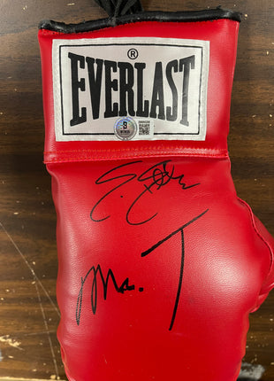 Mr. T & Sylvester Stallone dual signed Boxing Glove (w/ Beckett & JSA)