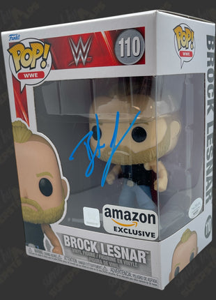 Brock Lesnar signed WWE Funko POP Figure #110 (w/ JSA)