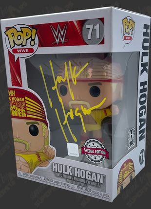 Hulk Hogan signed WWE Funko POP Figure #71 (w/ Hogans Beach COA)