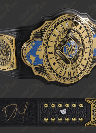 John Cena & Dominik Mysterio dual signed Intercontinental Replica Belt (w/ Beckett & Fanatics) PRE-ORDER