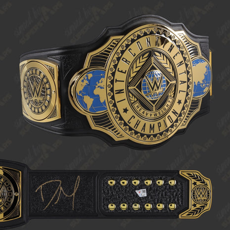 John Cena & Dominik Mysterio dual signed Intercontinental Replica Belt (w/ Beckett & Fanatics) PRE-ORDER
