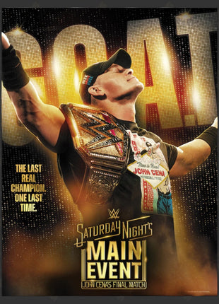 John Cena signed Official WWE Saturday Night's Main Event 18x24 Event Poster (w/ Beckett) PRE-ORDER