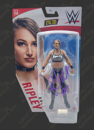 Rhea Ripley signed WWE Series 114 Action Figure