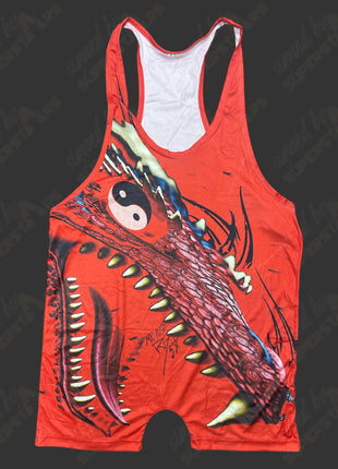 Rob Van Dam signed Red Replica Tights