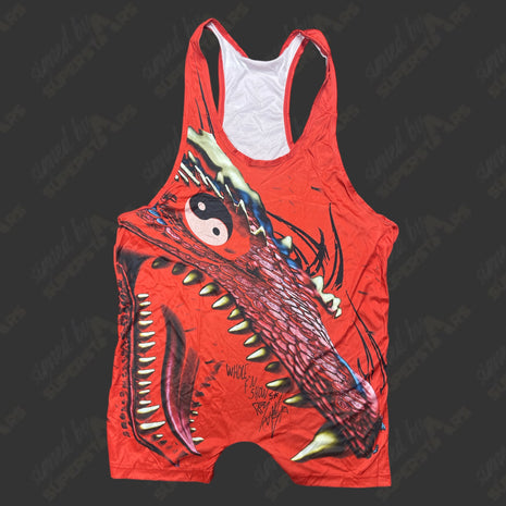 Rob Van Dam signed Red Replica Tights