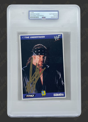 The Undertaker signed THQ Video Game Card (w/ PSA & JSA)