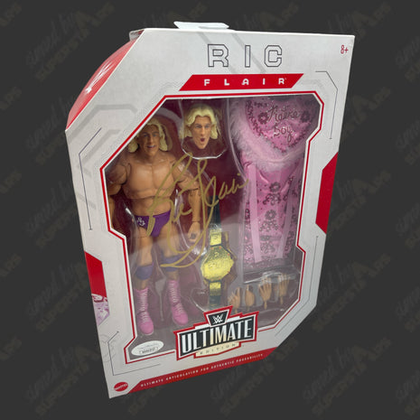 Ric Flair signed WWE Ultimate Edition Action Figure (w/ JSA + Protector)