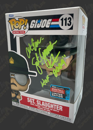 Sgt Slaughter signed GI Joe Funko POP Figure #113