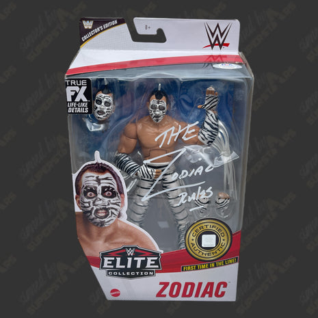 Zodiac signed WWE Elite Action Figure (w/ PSA)