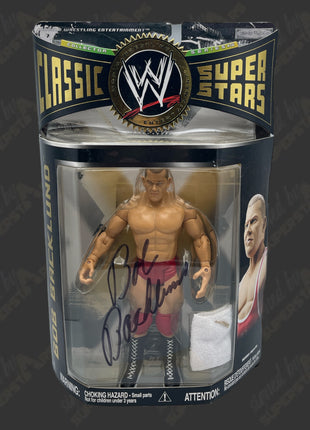 Bob Backlund signed WWE Jakks Classic Superstars Action Figure