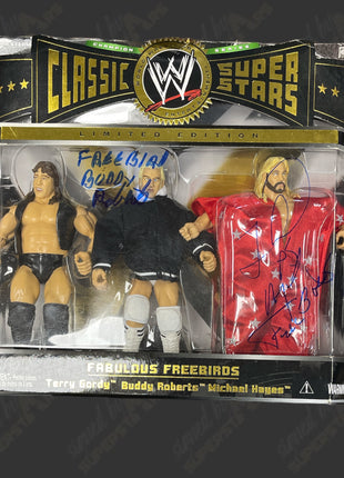 Michael Hayes & Buddy Roberts signed WWE Jakks Classic Superstars Action Figure 3-pack