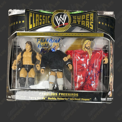 Michael Hayes & Buddy Roberts signed WWE Jakks Classic Superstars Action Figure 3-pack